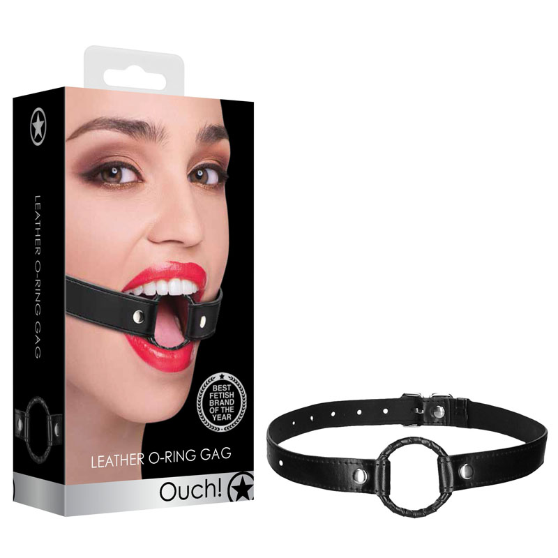Ouch! Wrapped O-Ring Gag - Black